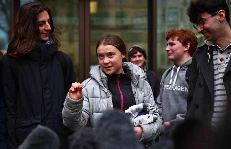 Greta Thunberg openbaar die soort leierskap "wat 'n transformatiewe potensiaal het". Foto: AFP